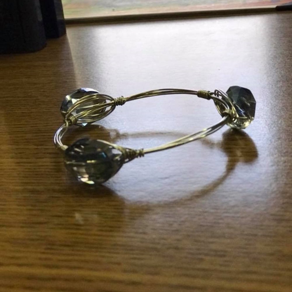 bourbon & boweties inspired wire wrapped bracelet